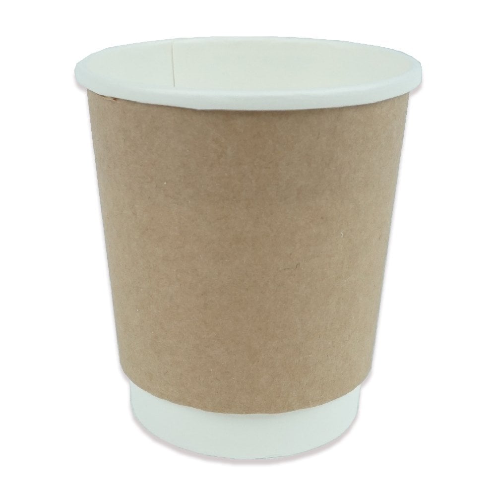 Karton Bardak 8 Oz Kraft Double Wall 100 Adetli