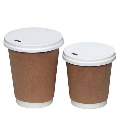 14-16 oz Karton Sıcak İçecek Kapağı Beyaz