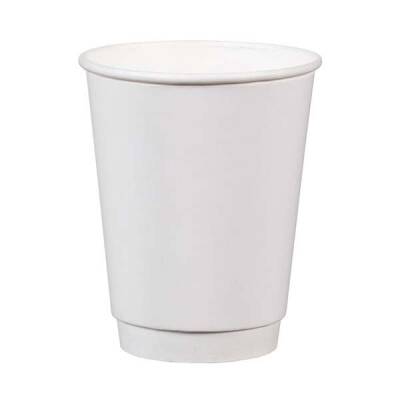 14 oz Beyaz Double Wall Karton Bardak