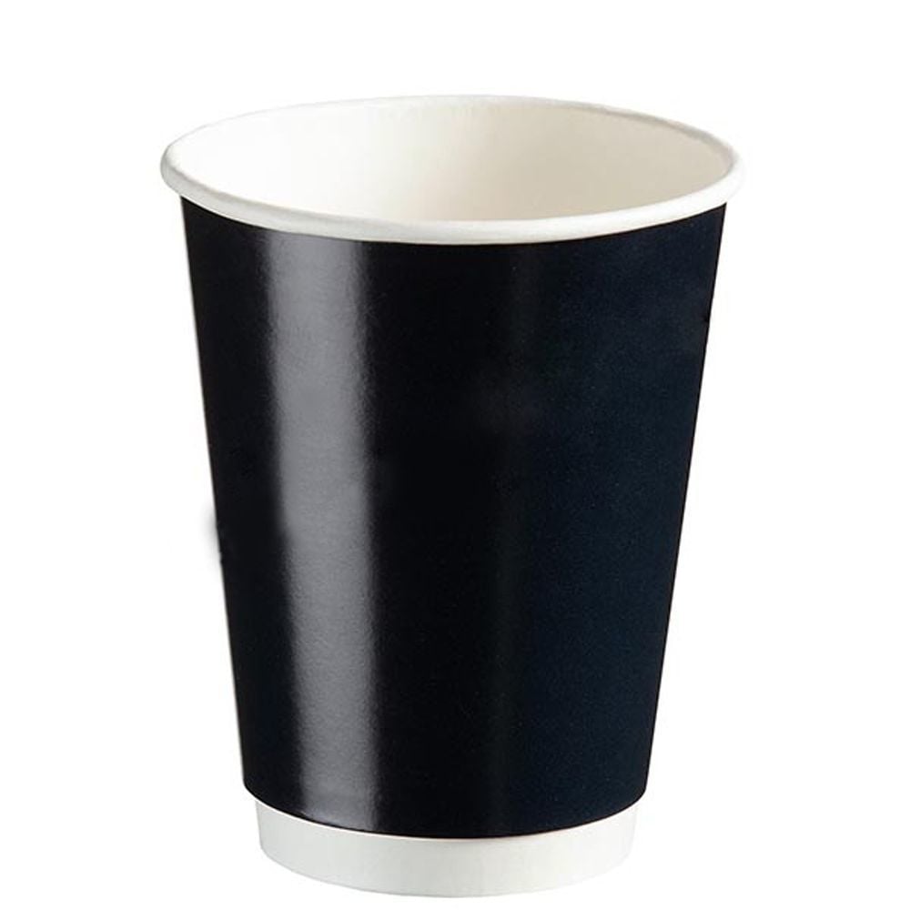 14 oz Karton Bardak Double Wall Siyah