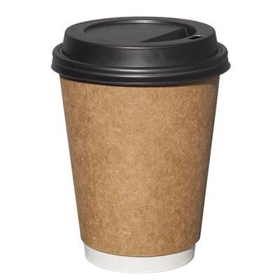 14oz Kraft Double Wall Karton Bardak - Ekstra Kalın