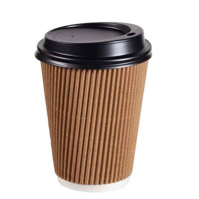 14oz Kraft Ripple Double Wall Karton Bardak