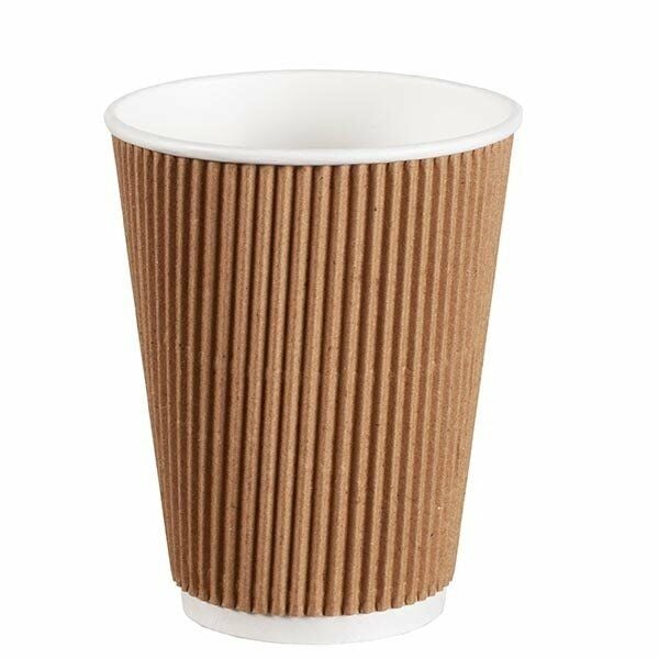 14 oz Kraft Ripple Karton Bardak