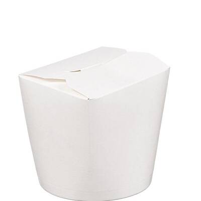 Trendpack 16 oz Beyaz Karton Noodle Kutusu Yeni Kilit