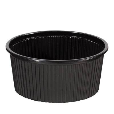 16 oz Siyah Plastik Çorba Kasesi 50'li (Kapak Hariç)