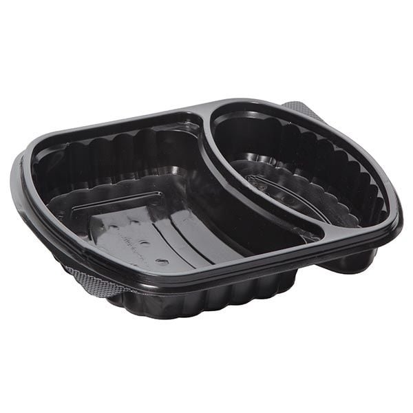 2 Bölmeli Sıcağa Dayanıklı Gıda Kabı (Mikrodalgaya Uygun)