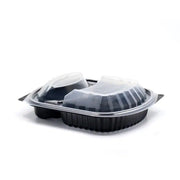 2 Bölmeli Kapaklı Servis Seti - 50 Adet