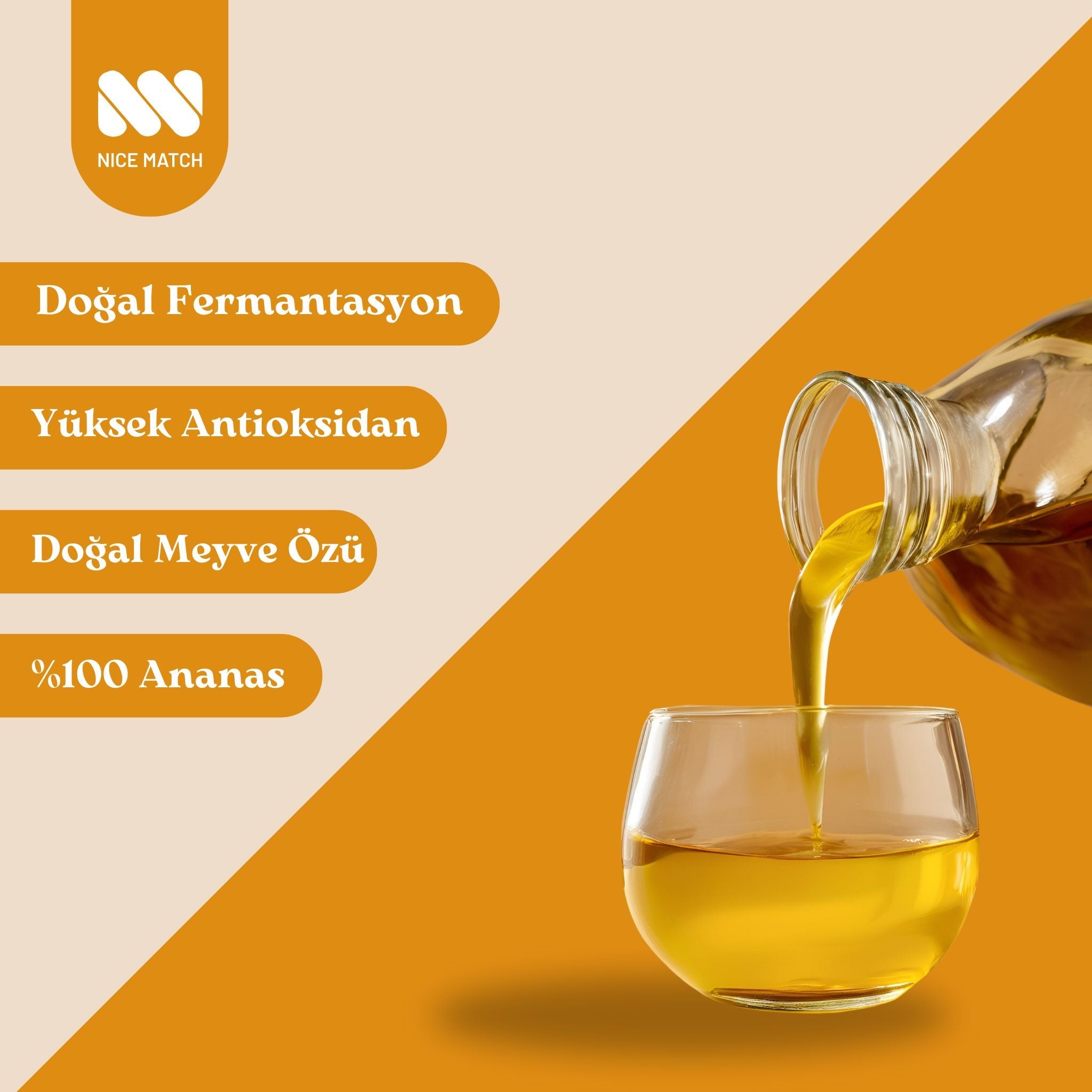 Detox Doğal Fermente Ananas Sirkesi