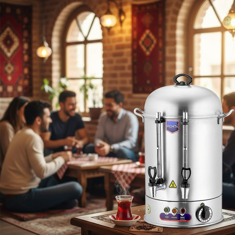 Remta GZR03 Çay Makinesi, Gizli Rezistans, 22 L, 250 Bardak Kapasiteli