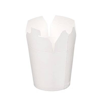 Trendpack 26 oz Beyaz Karton Noodle Kutusu Yeni Kilit