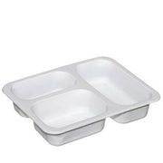 3 Bölmeli Film Yapıştırmalı Gıda Kabı Beyaz 23 gr