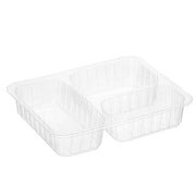3 Bölmeli Film Yapıştırmalı Gıda Kabı Şeffaf 20 gr