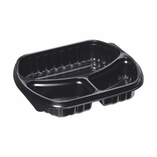 3 Bölmeli Sıcağa Dayanıklı Gıda Kabı (Mikrodalgaya Uygun)