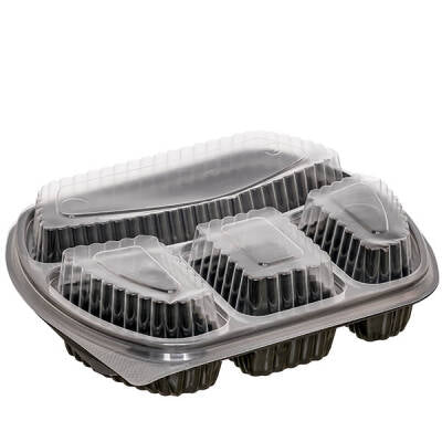 4 Bölmeli Kapaklı Gıda Kabı (Sıcağa Dayanıklı)