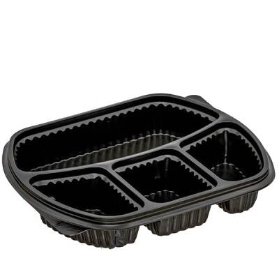 4 Bölmeli Kapaklı Gıda Kabı (Sıcağa Dayanıklı)