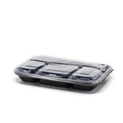 4 Bölmeli Kapaklı Kebap Kabı - 50 Adet