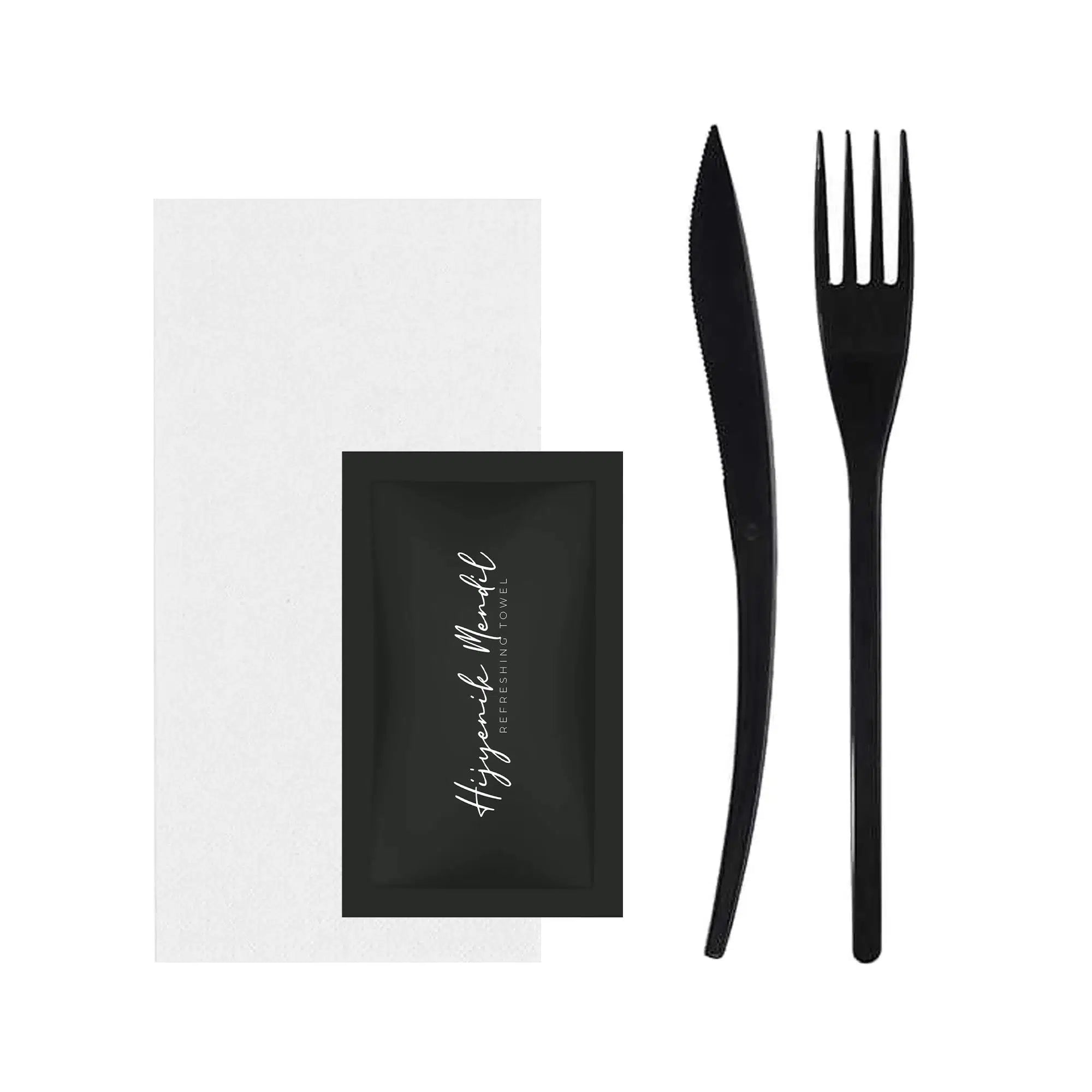 4`lü Lüks Set Siyah (SET-13) - 50 Adet