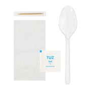 4lü Lüks Yemek Seti Şeffaf (YMKSET-01) - 50 Adet