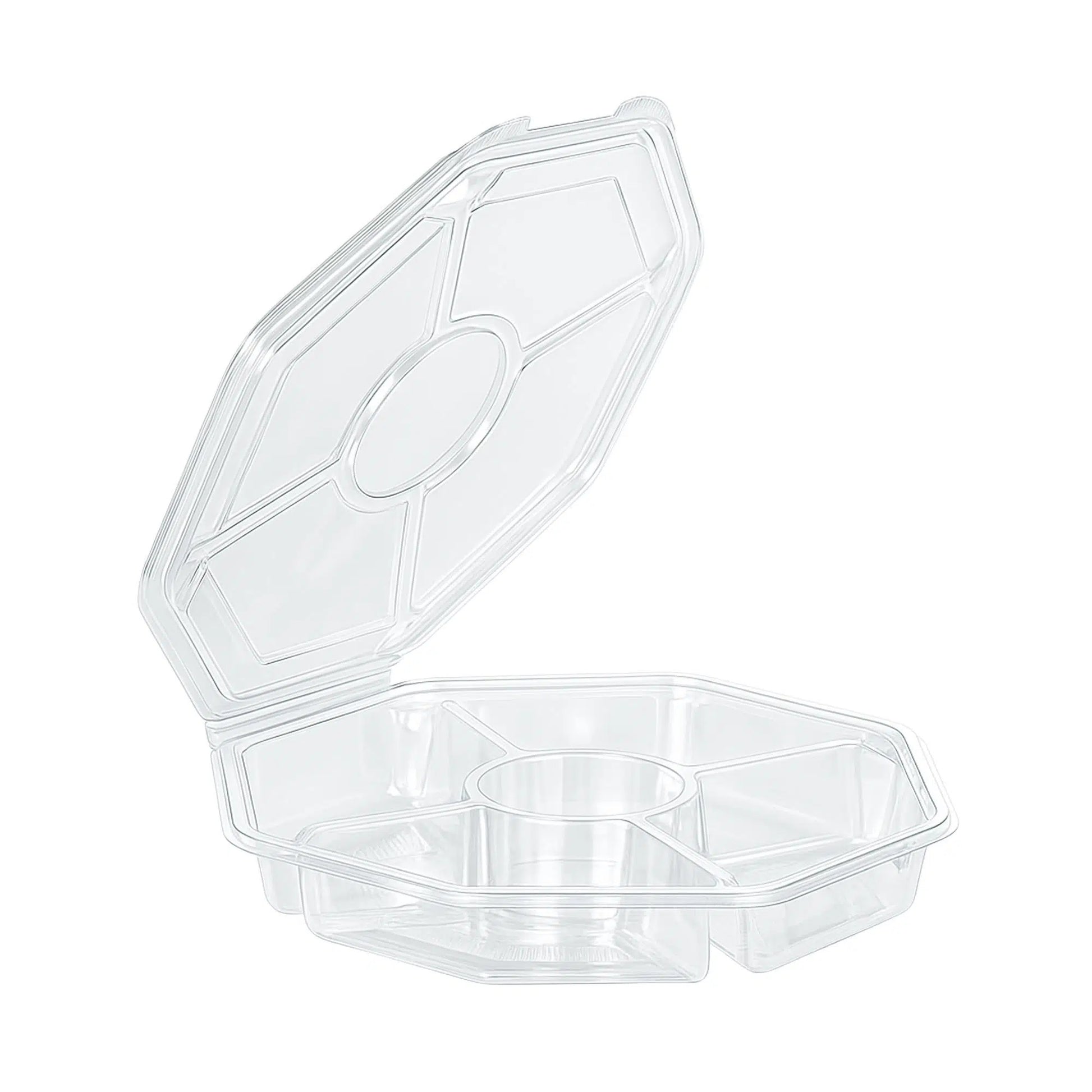 5 Bölmeli Sekizgen Kap - 25 Adet