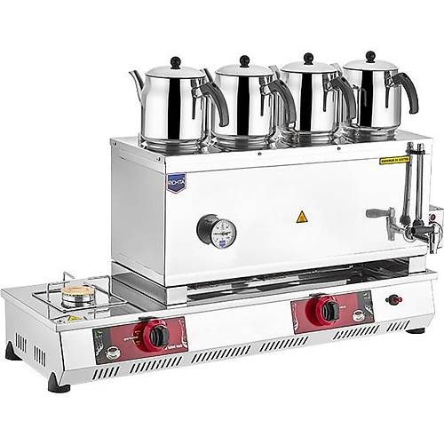 Remta 85 Model 4 Demlikli Gazlı (CE) + Elektrikli Çay Ocağı 43 lt