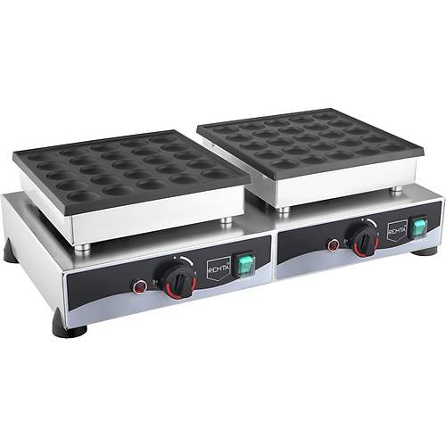 Remta Çiftli Yuvarlak Bubble Pankek Makinası Elektrikli