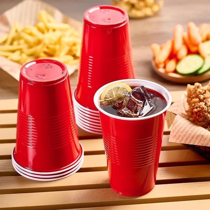 Red Party Cup PET, 25 Count 16 OZ - 500 ML