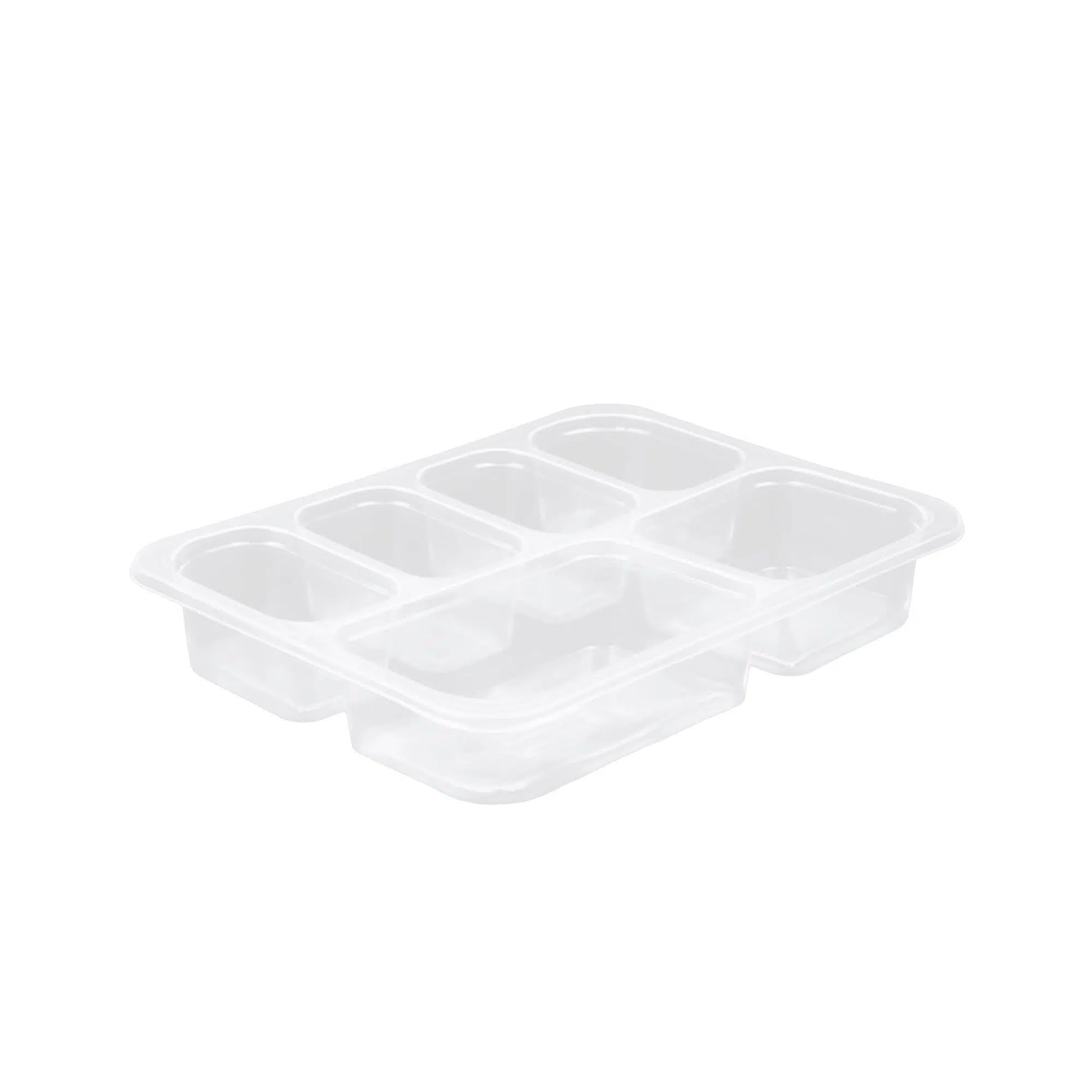 6 Bölmeli Film Yapıştırmalı Kahvaltı Kabı - 50 Adet