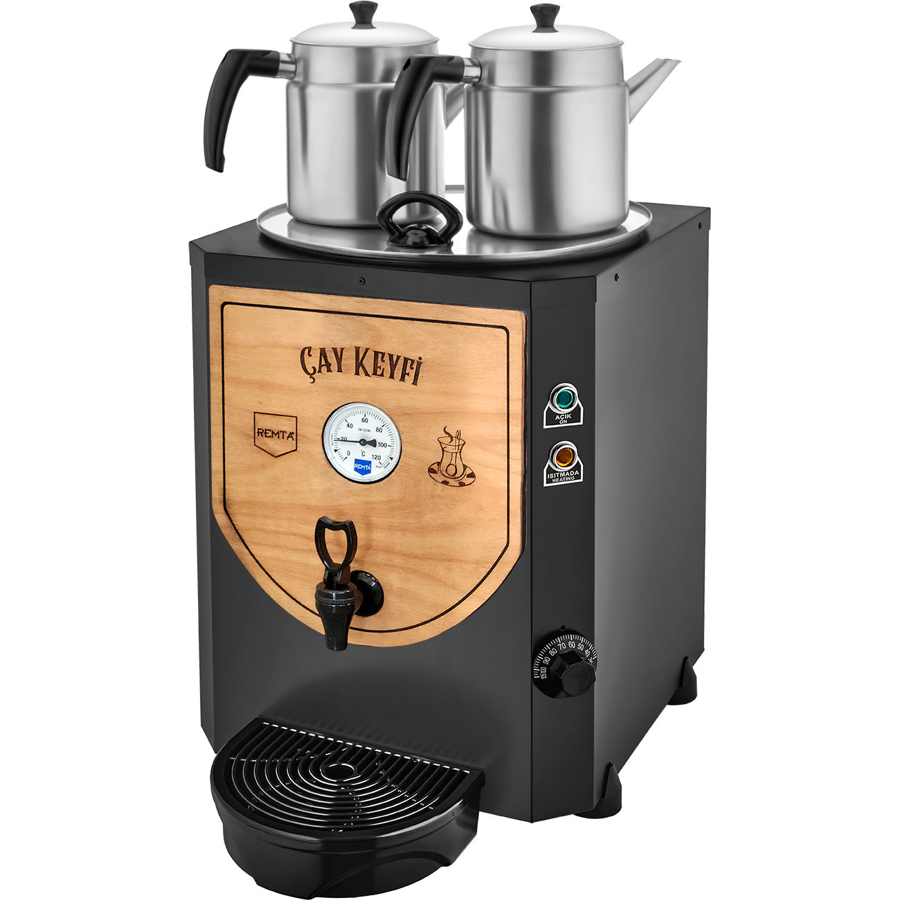 Remta 2 Demlikli 23 lt Jumbo Çay Makinesi Ahşap Panel