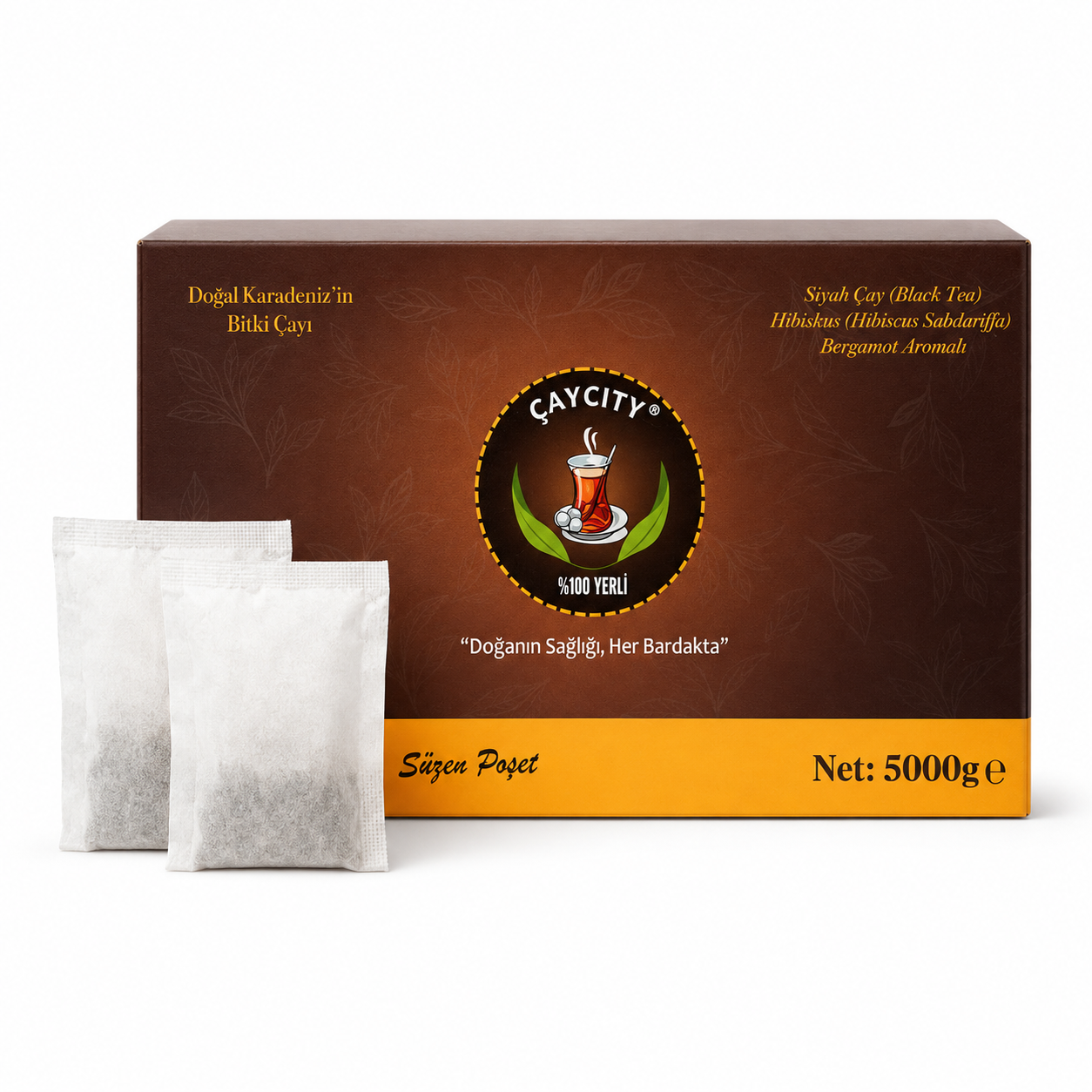 Çay City Gold Demlik Poşeti Çay, 5 KG