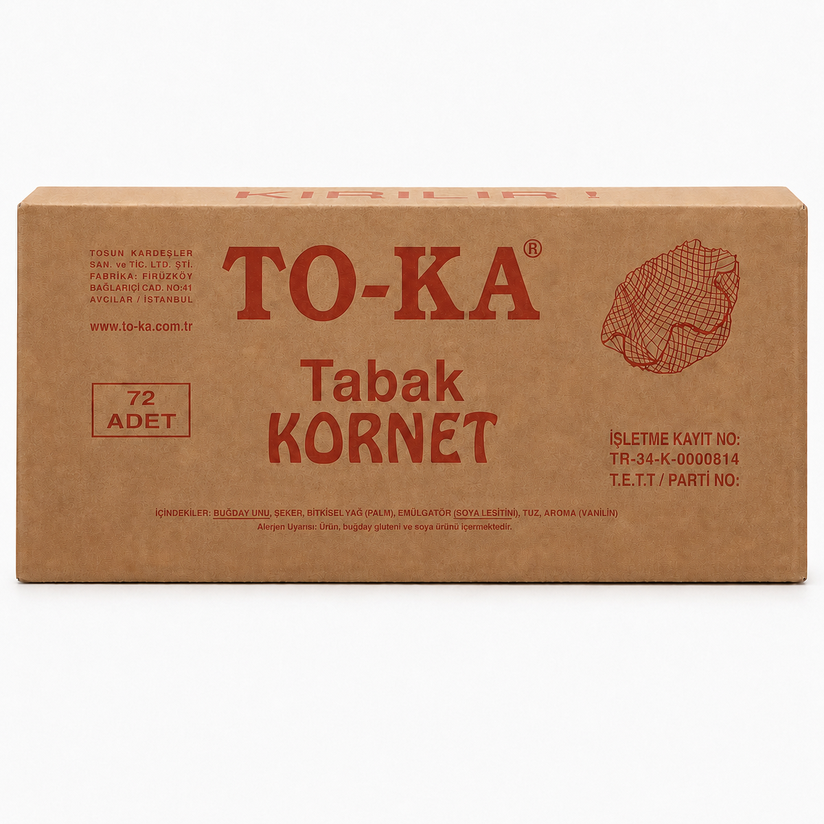 TO-KA Tabak Kornet, 72 Adet