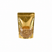 Transparent Gold Metallized Ziplock Doypack 11 x 18 CM