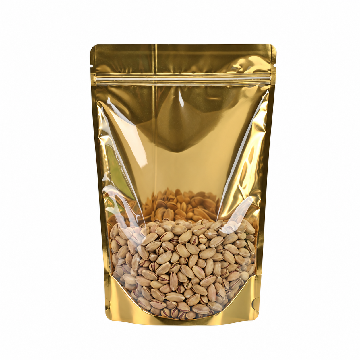 Kilitli Doypack Gold Metalize, 16 x 27 + 8 CM