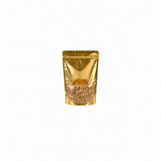Transparent Gold Metallized Ziplock Doypack 8.5 x 14.5 CM