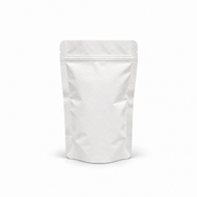 Beyaz Kraft Alüminyum Kilitli Doypack, 11 x 18,5 + 7 cm
