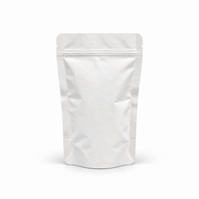 Beyaz Kraft Alüminyum Kilitli Doypack, 16 x 24 + 8 CM