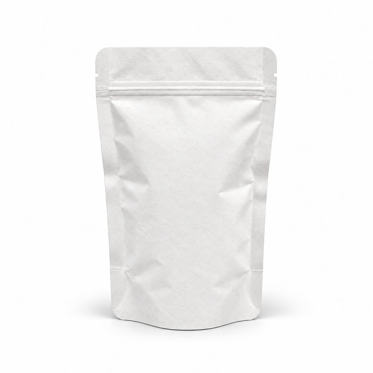 Beyaz Kraft Alüminyum Kilitli Doypack, 18 x 29 + 9 CM