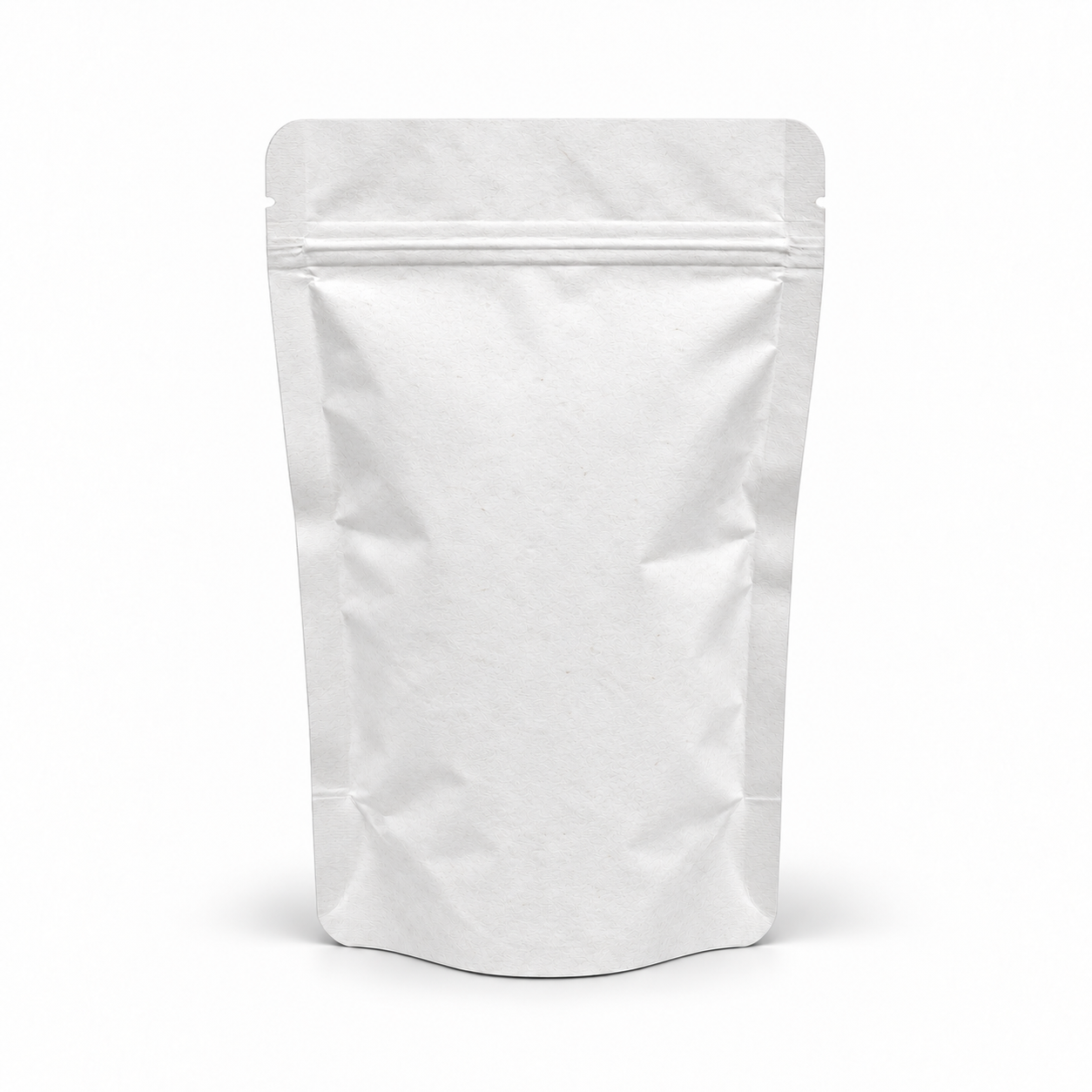 Beyaz Kraft Alüminyum Kilitli Doypack, 20 x 30 + 10 CM