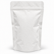 Beyaz Kraft Alüminyum Kilitli Doypack, 25 x 34 + 12 CM