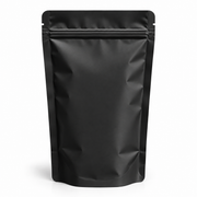 Mat Siyah Alüminyum Kilitli Doypack, 8,5 x 14,5 + 5 cm