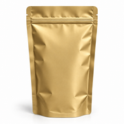Mat Gold Alüminyum Kilitli Doypack, 8,5 x 14,5 + 5 cm