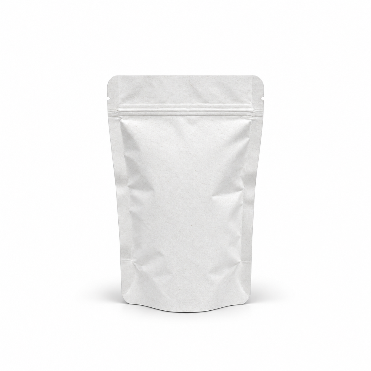 Beyaz Kraft Alüminyum Kilitli Doypack, 13 x 22,5 + 7 CM