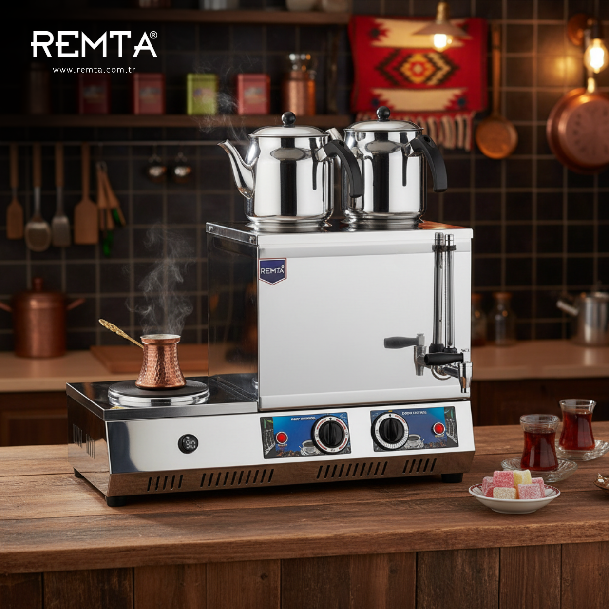 Remta 30 Model Elektrikli Çay Ocağı 24 lt