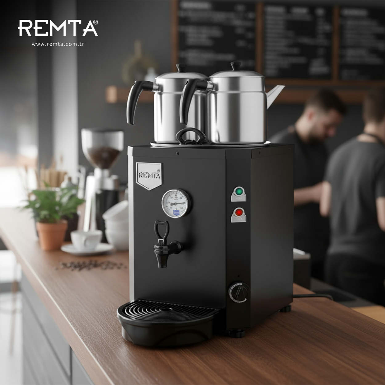 Remta 2 Demlikli 15 lt Jumbo Çay Makinesi