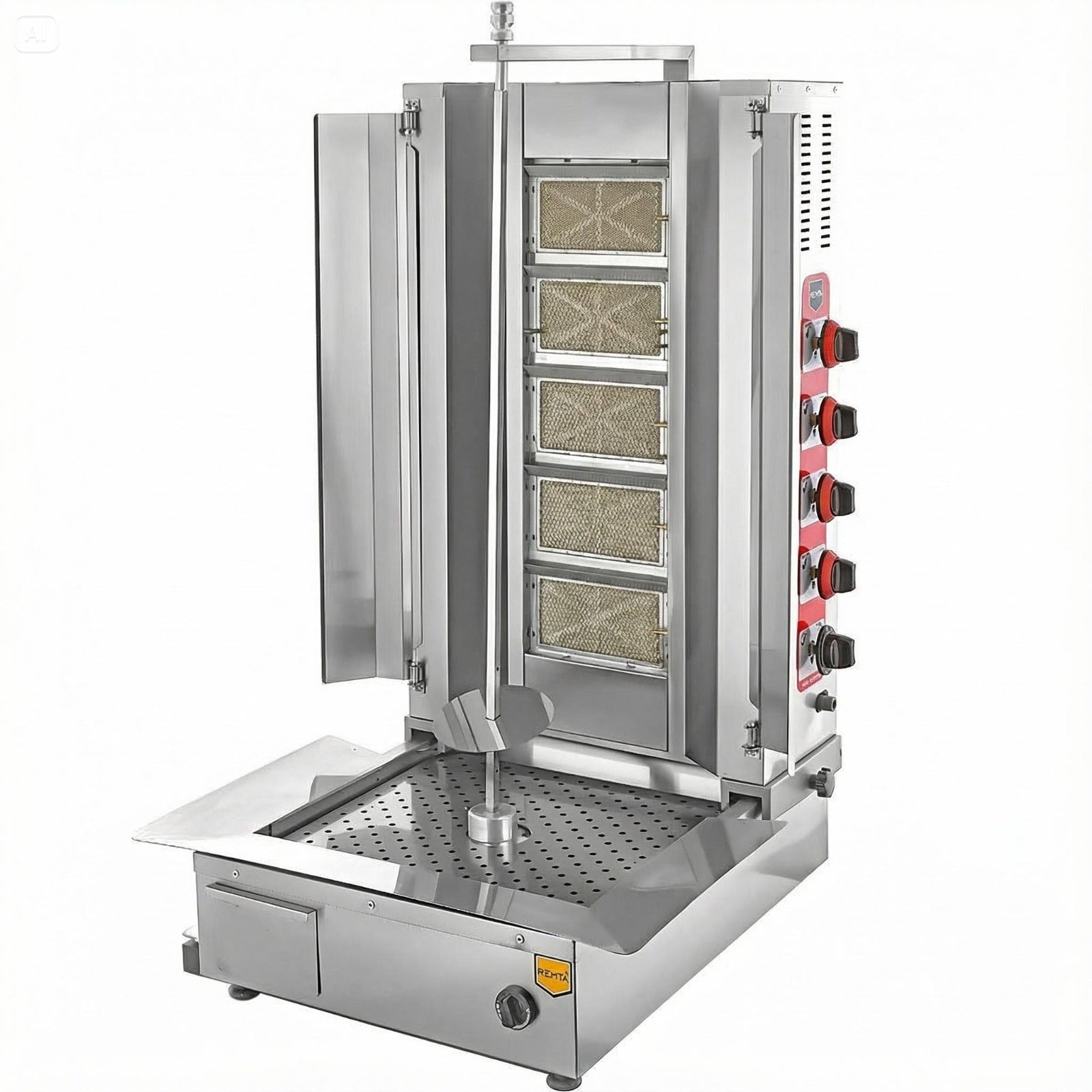 Remta 5 Radyanlı Alttan Motorlu Gazlı (CE) Döner Ocağı