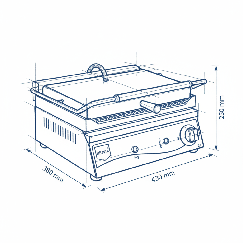 Remta 16 Dilim Tost Makinası Elektrikli - R76