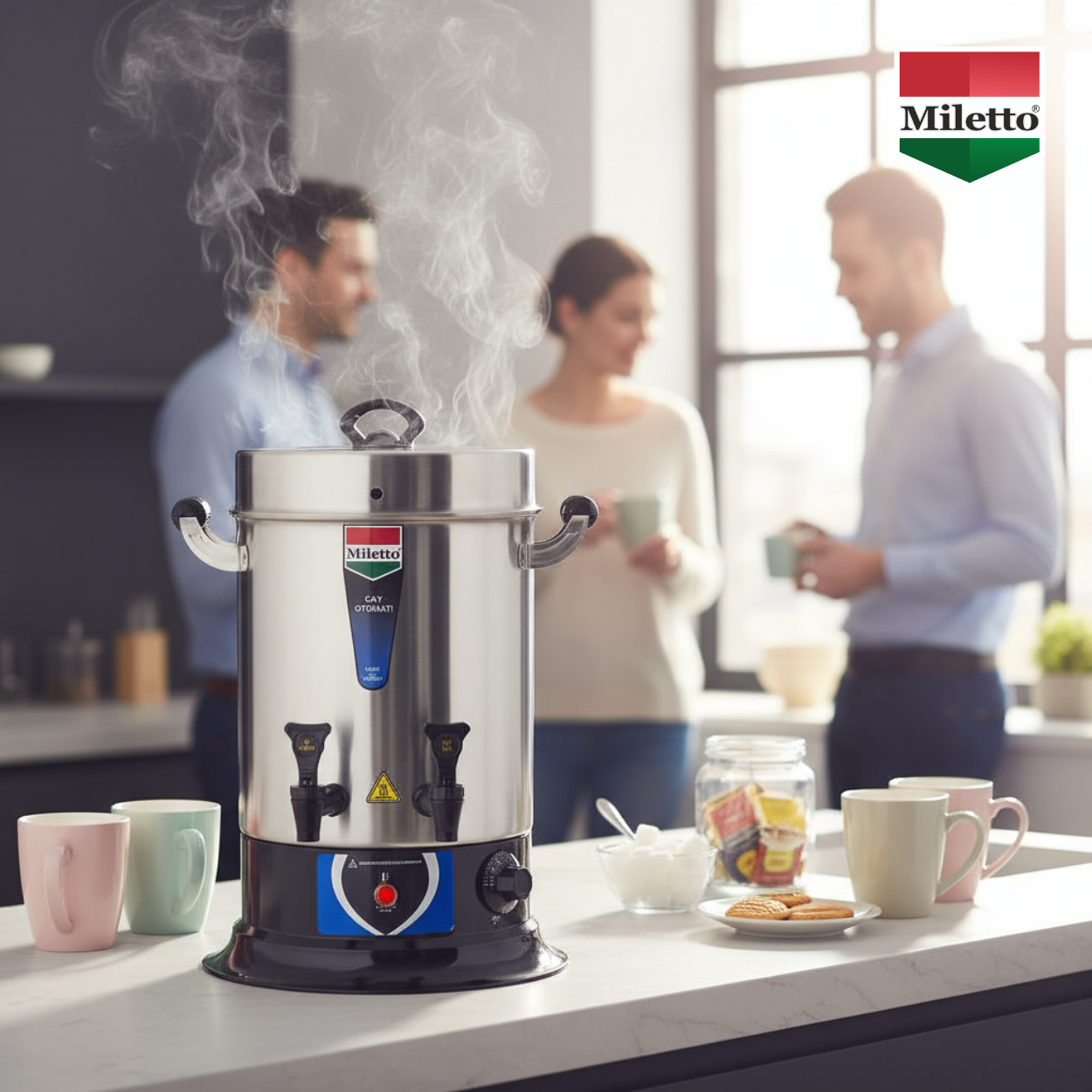 Miletto 80 Bardak Standart Çay Makinesi 9 lt