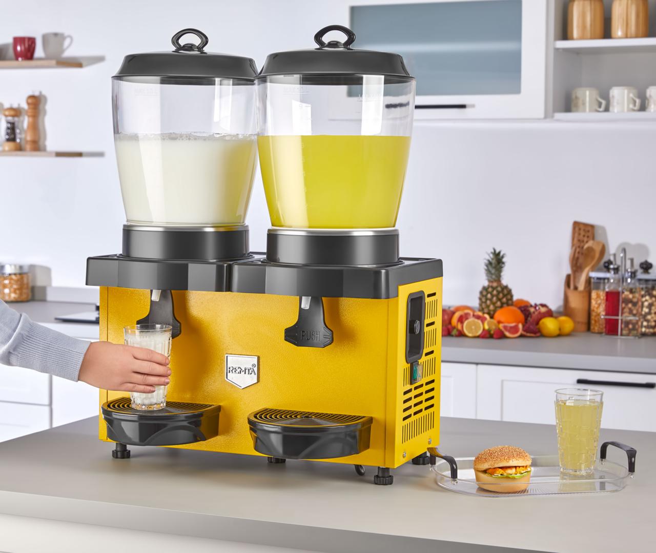 Remta Royal Mini Çiftli Şerbet ve Ayran Soğutucu 11+11 lt