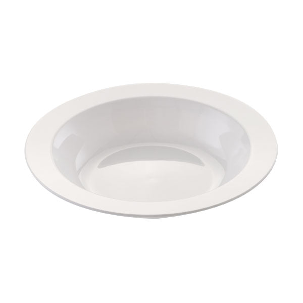 Beyaz Plastik Çukur Tabak, 19 CM