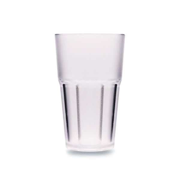 Şeffaf Premium Kumlu Bardak, 400 ML