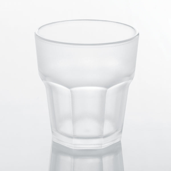 Şeffaf Premium Kumlu Bardak, 250 ML